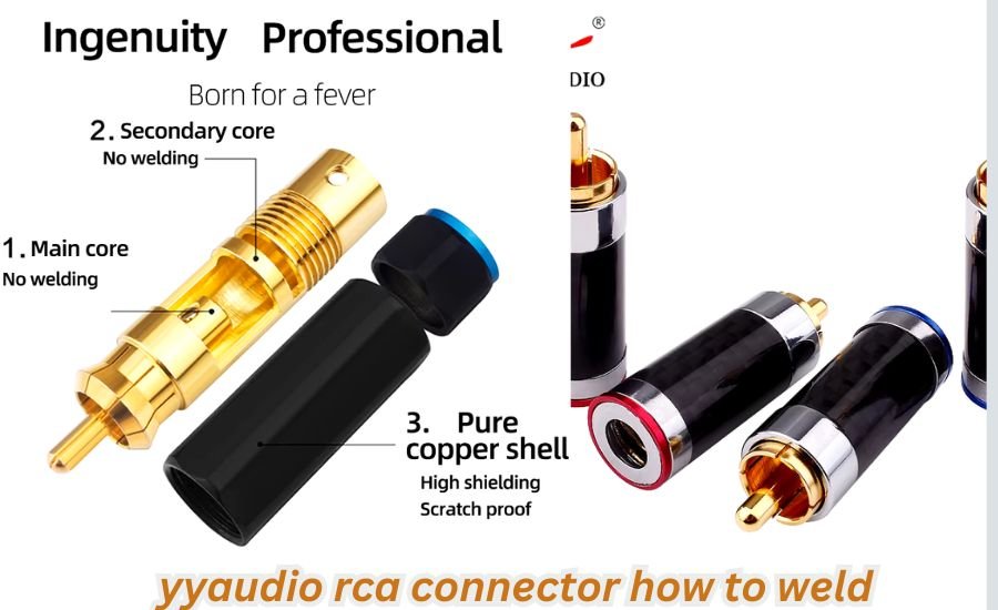 yyaudio rca connector how to weld